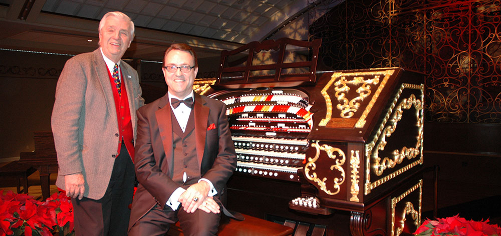 Don Siekmann with Ken Double at the 2011 Happy Holidays with the Mighty Wurlitzer concert