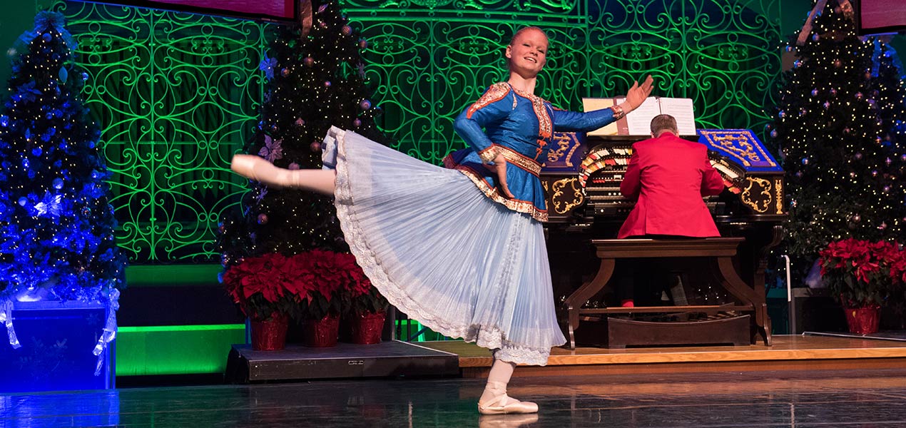 A talented young dancer from the Cincinnati Ballet Otto M. Budig Academy performs a selection from "The Nutcracker."