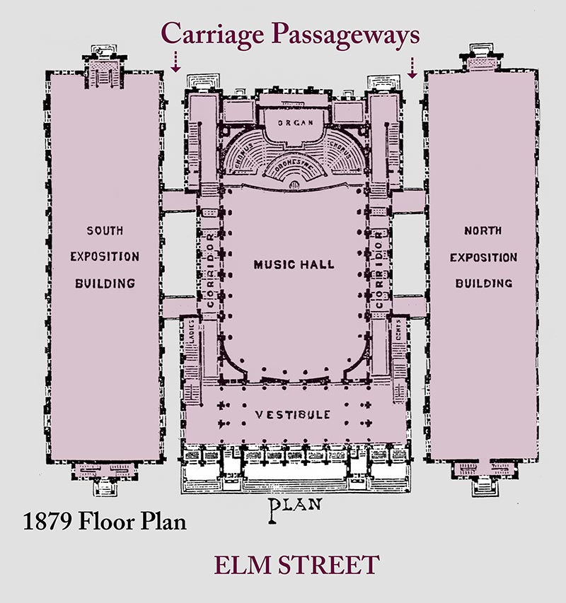 Three Buildings in One Friends of Music Hall