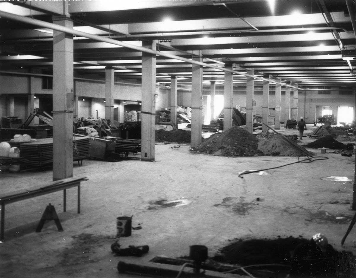 South wing during late 1960s-early 1970s renovations.