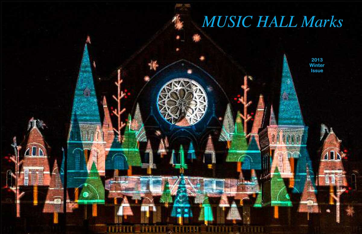 Music Hall Marks, Winter 2013