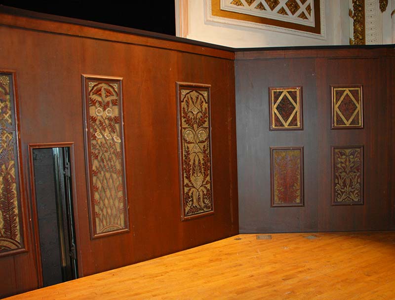 Art-carved organ panels in Music Hall Orchestra Pit