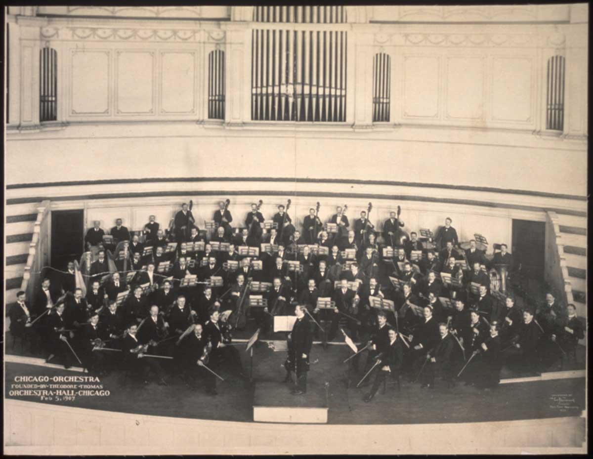 Maestro Thomas with the Chicago Orchestra