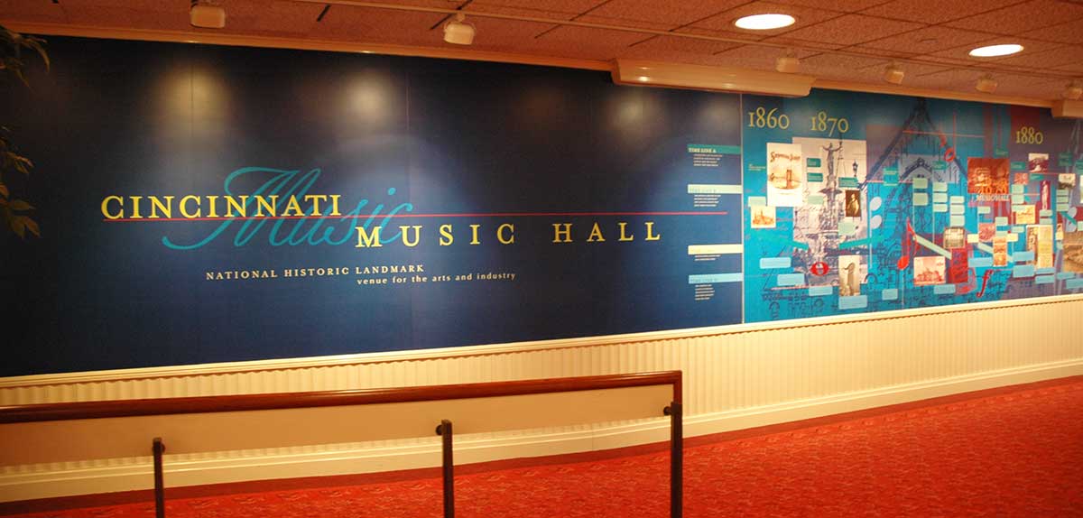 Timeline in Music Hall, pre-2016-2017 renovation