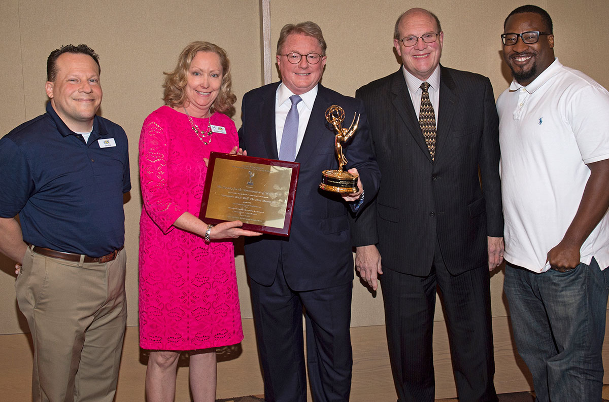 CET team presents Emmy to SPMH