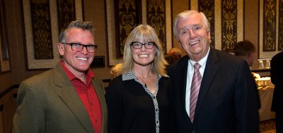 Left to right: Cincinnati Pops conductor John Morris Russell, his wife Thea Tjepkema and Don