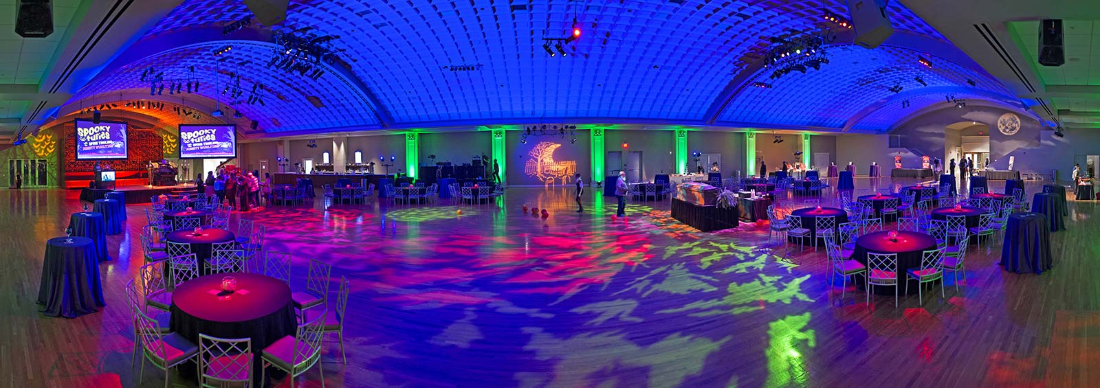 Music Hall Ballroom, ready for a Halloween concert and party