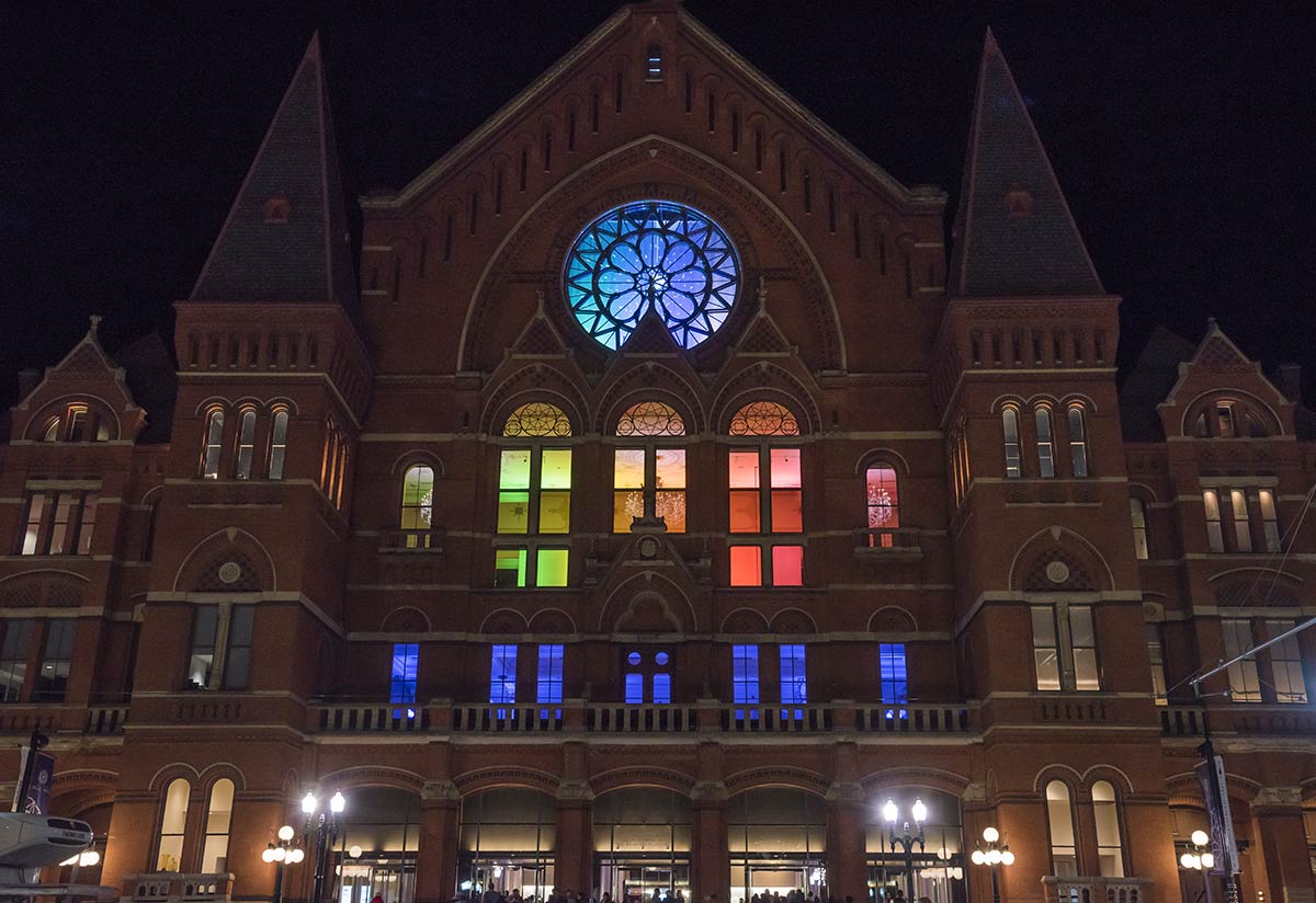 Cincinnati Music Hall shows its colors during BLINK 2019