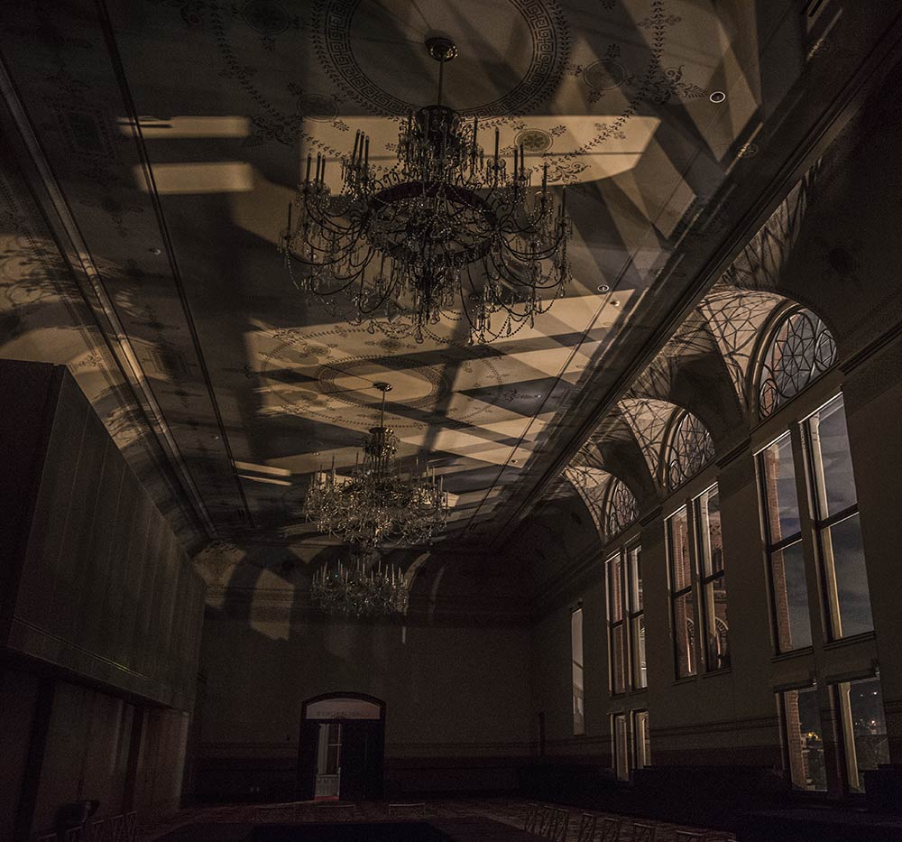 Corbett Tower in Cincinnati Music Hall during a 2019 Guided Ghost Tour