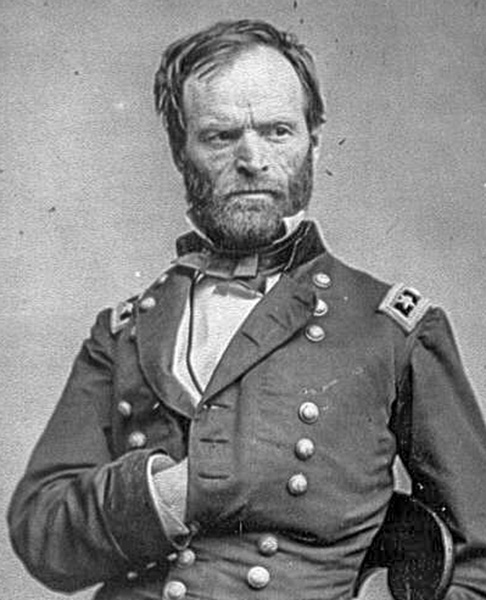 General William Tecumseh Sherman, photo by Mathew Brady