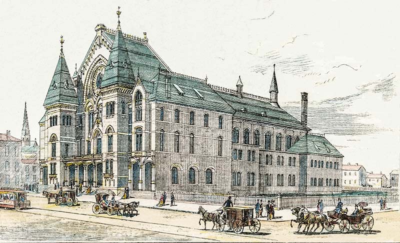 sketch of Cincinnati Music Hall from The Daily Graphic, dated 1878-05-15