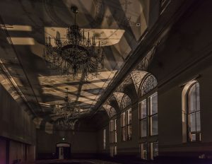 Corbett Tower, as seen on a Ghost Tour in 2019. Several incidents with spirits have occurred in this room.