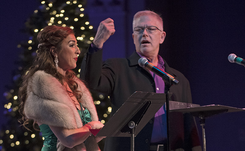 Jennifer Cherest and Thom Dreeze in a duet for Happy Holidays 2018
