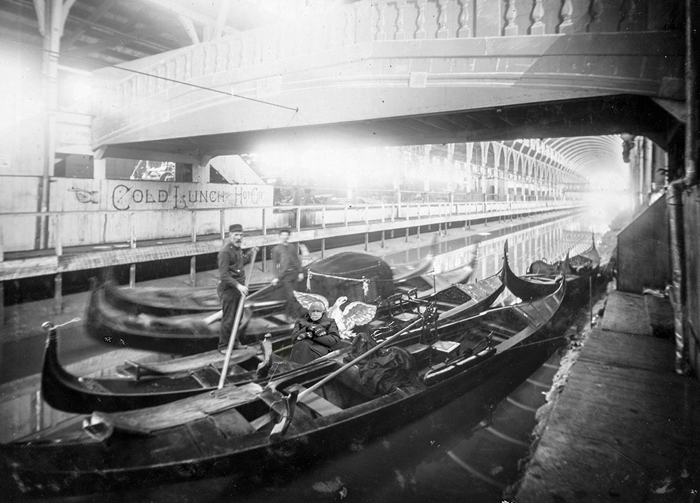Gondolas on the Miami and Erie Canal for the 1888 Great Centennial Exposition