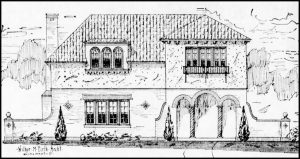 Architect Drawing of the 1927 Model Home