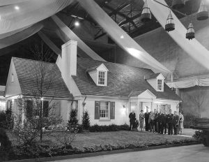 The 1935 Model Home, ready for the opening of the home show.