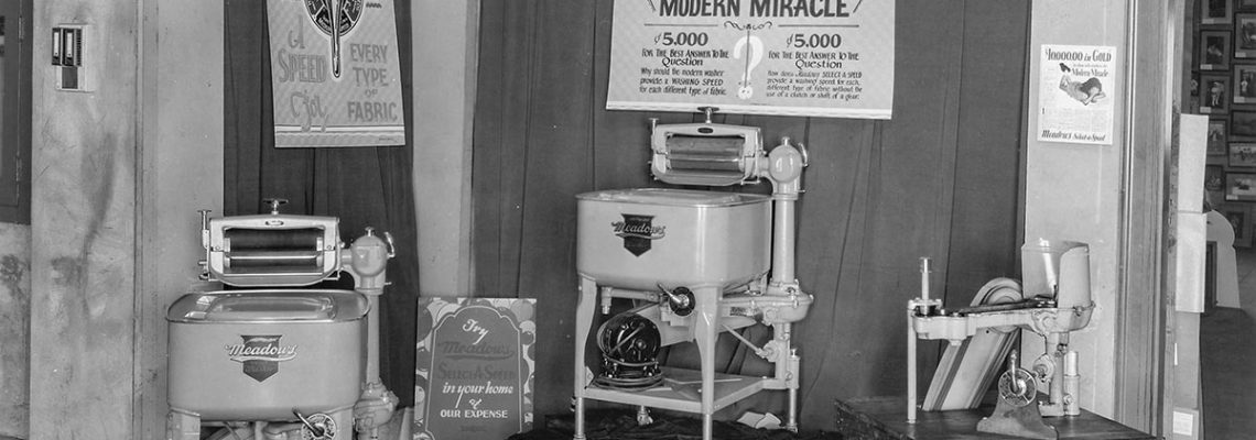 Clothes Washing Machine Exhibit.