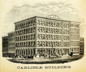 Carlisle Building, Ehrgott, Forbriger & Co. Lithographers, Ad, The Queen City in 1869, p.231.