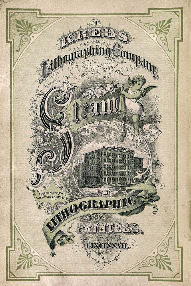 Krebs Lithographing Company Ad, The Industries of Cincinnati