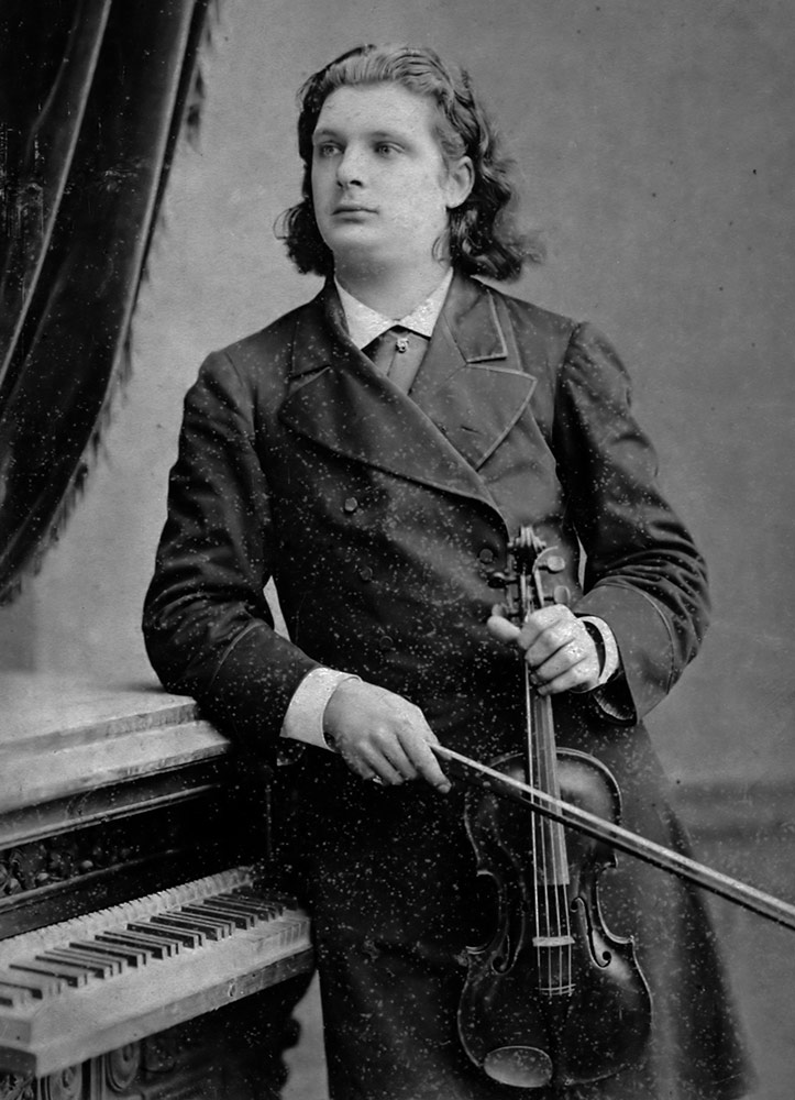 1883: Young Eugene Ysaye in Russia, 25 years old.