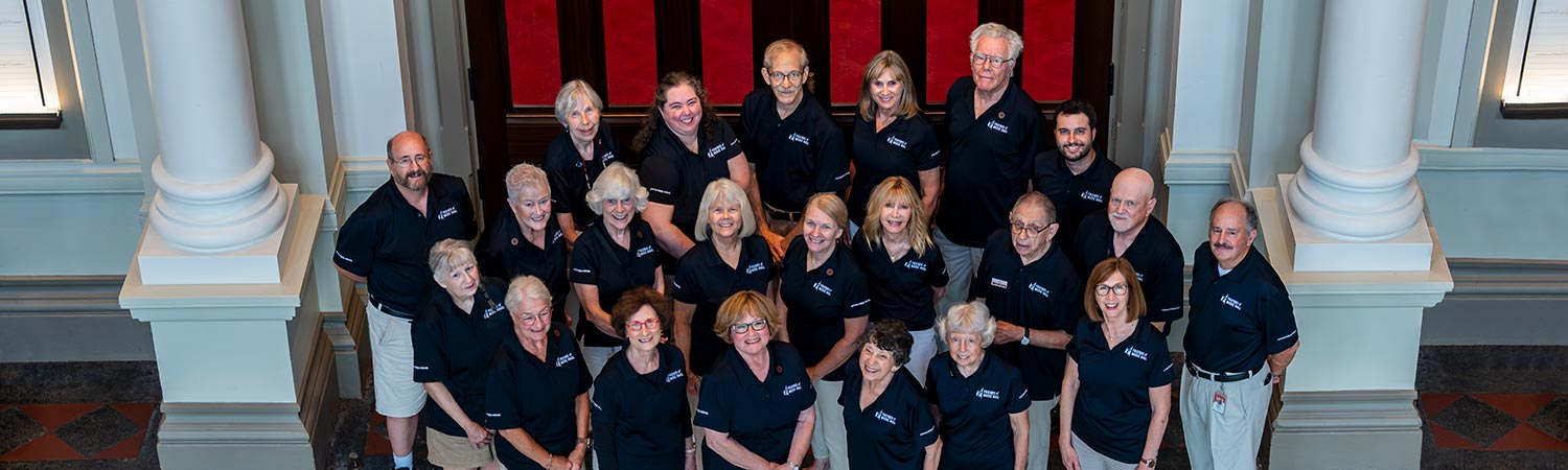 <h5>Friends of Music Hall Program Guides at a Tour & Education Programs meeting in August 2025</h5> Friends of Music Hall Program Guides at a Tour & Education Programs meeting in August 2025