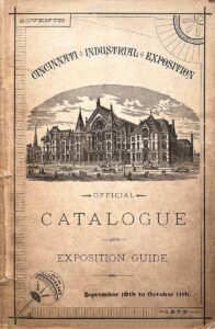 Cover, Catalogue, Seventh Industrial Exposition, 1879, Cincinnati Music Hall.