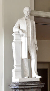 Reuben Springer Statue (1882) by Preston Powers, South Corridor, East End, Cincinnati Music Hall.