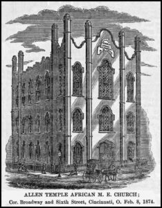 Allen Temple AME, Broadway and Sixth Streets, Arnett, p.8.