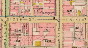 Delmonico Restaurant & Boarding House, 1881-1890 Robinson Atlas.