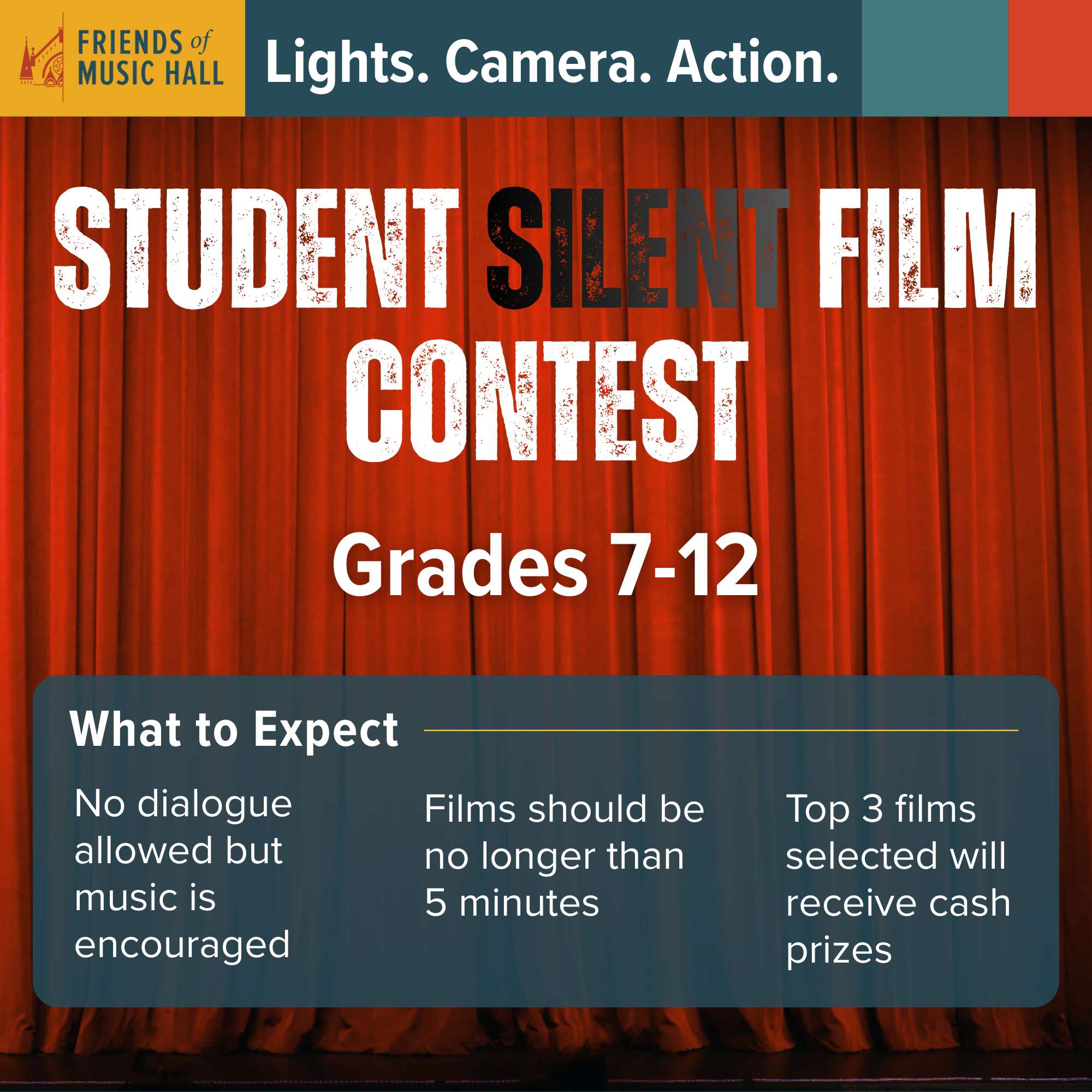 Student Silent Film Contest for Spring 2026 Concert