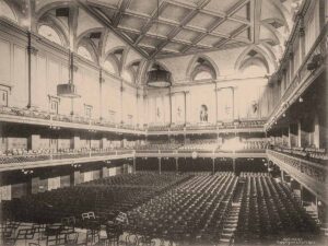 Boston Music Hall Interior by A.H. Rickards, 1900, Courtesy of Historic New England.