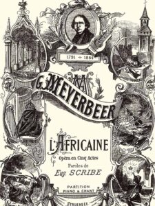 G. Meyerbeer, L'Africaine, Opera Score Cover, c.1865, AbeBooks.