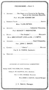 Program Zion Grand Centennial Jubliee, Oct. 12, 1896, Part II, p.5, Carnegie Hall Rose Archives, Programs Collection.