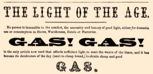 Gas Advertisement, T. Wrightson & Co., Williams’ City Directory, 1856, p. 92