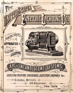 Dynamo-electric Machine, U.S. Electric Lighting Co. Illustrated Catalog, 1882