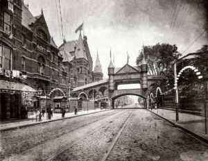 1888 Exposition Bridge over Elm St.