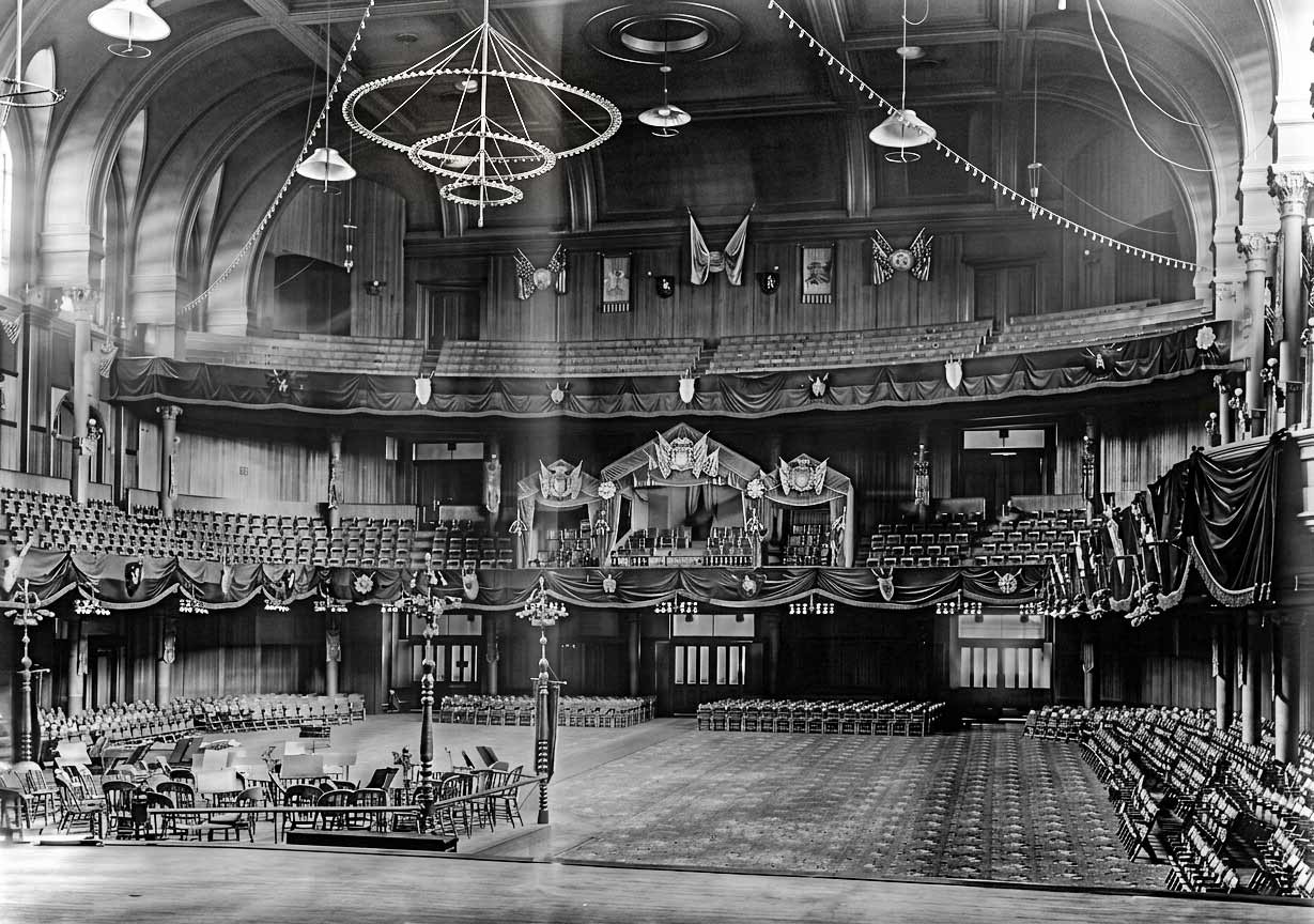 1888c. Electrolier in Music Hall Auditorium.